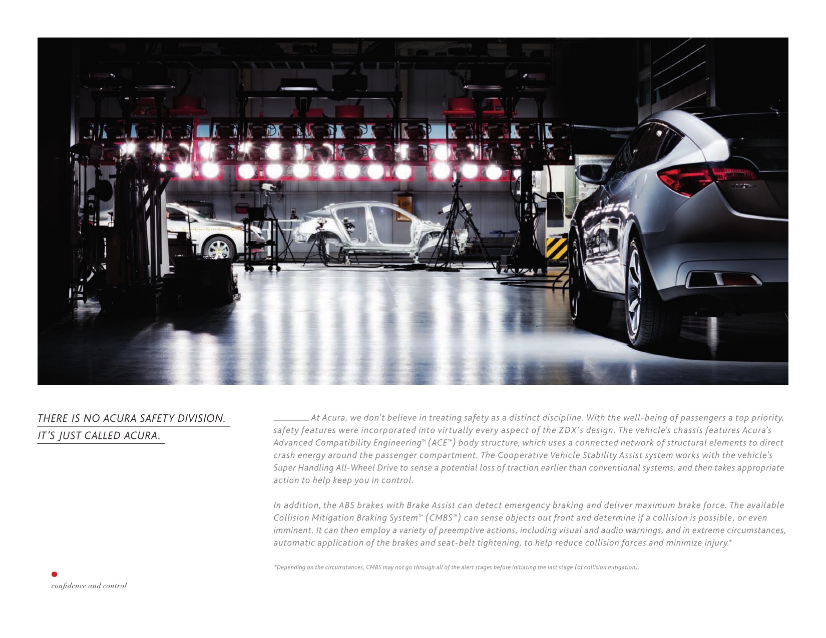 2010 Acura ZDX Brochure Page 12